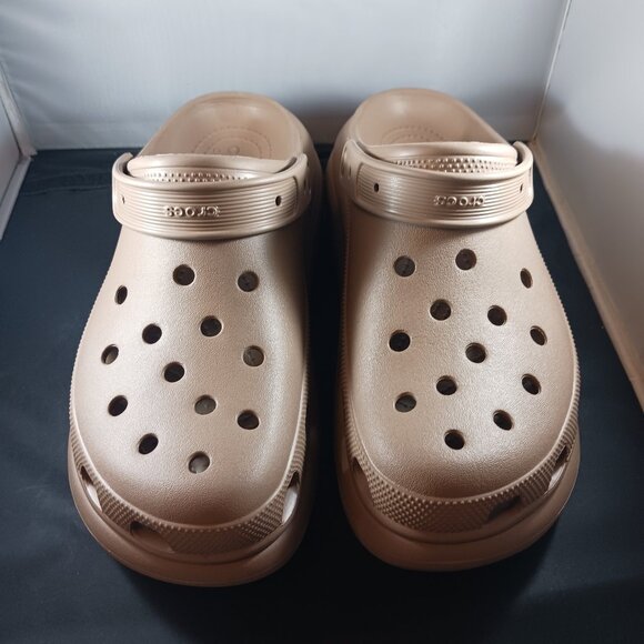 Crocs Classic Crush Clog Brown Sandal Men size 11 Women Size 12 - Picture 1 of 10